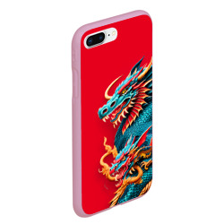 Чехол для iPhone 7Plus/8 Plus матовый Japanese dragon - irezumi - фото 2