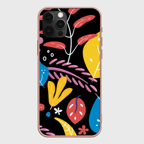 Чехол для iPhone 12 Pro Max с принтом Красочная цветочная композиция, вид спереди #2