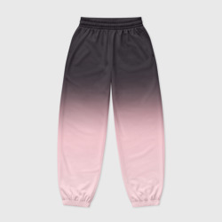 Женские джоггеры оверсайз 3D Градиент: от черного к розовому