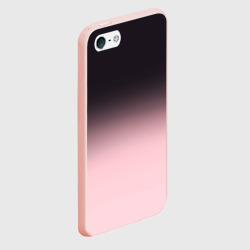 Чехол для iPhone 5/5S матовый Градиент: от черного к розовому - фото 2