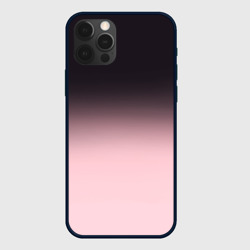 Чехол для iPhone 12 Pro Max Градиент: от черного к розовому