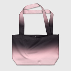 Пляжная сумка 3D Градиент: от черного к розовому