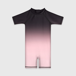 Детский купальный костюм 3D Градиент: от черного к розовому