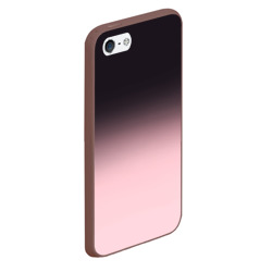 Чехол для iPhone 5/5S матовый Градиент: от черного к розовому - фото 2
