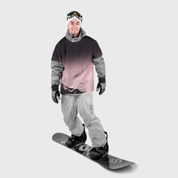 Накидка на куртку 3D Градиент: от черного к розовому - фото 2