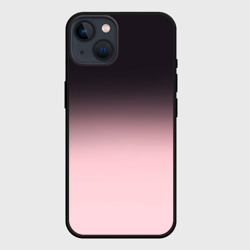 Чехол для iPhone 14 Градиент: от черного к розовому