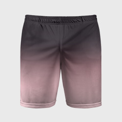 Мужские шорты спортивные Градиент: от черного к розовому