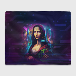 Плед 3D Cyberpunk Mona Lisa