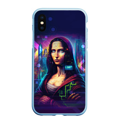 Чехол для iPhone XS Max матовый Cyberpunk Mona Lisa