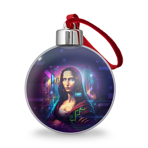 Ёлочный шар Cyberpunk Mona Lisa