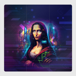 Магнитный плакат 3Х3 Cyberpunk Mona Lisa