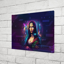 Холст прямоугольный Cyberpunk Mona Lisa - фото 2