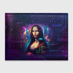 Обложка для студенческого билета Cyberpunk Mona Lisa