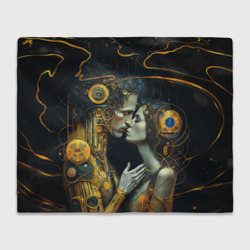 Gustav Klimt Cyberpunk – Плед 3D с принтом купить со скидкой в -14%