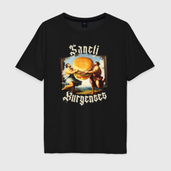 Мужская футболка хлопок Oversize Античный бургер
