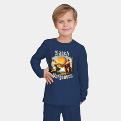 Детская пижама с лонгсливом хлопок Античный бургер - фото 2