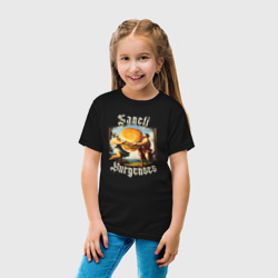 Детская футболка хлопок Античный бургер - фото 2