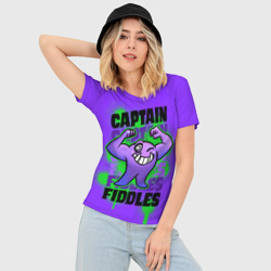 Женская футболка 3D Slim Капитан Фиддлс - фото 2