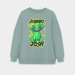 Женский свитшот oversize без начеса хлопок Jumbo Josh