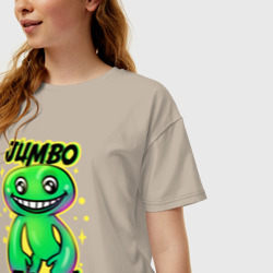 Женская футболка хлопок Oversize Jumbo Josh - фото 2