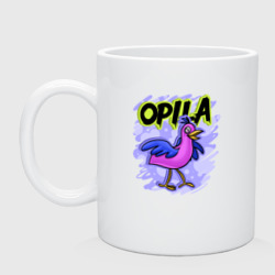 Opila Bird – Кружка керамическая с принтом купить