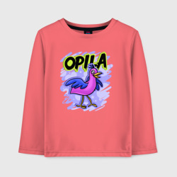 Opila Bird – Детский лонгслив хлопок с принтом купить со скидкой в -20%