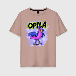 Женская футболка хлопок Oversize Opila Bird
