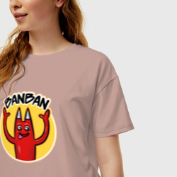Женская футболка хлопок Oversize Banban - фото 2