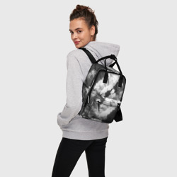 Женский рюкзак 3D Черно-белый тай-дай - фото 2