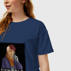 Женская футболка хлопок Oversize Римворлд - Рэнди - фото 2