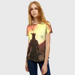 Женская футболка 3D Охотник против сущности - фото 2