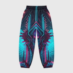 Женские джоггеры оверсайз 3D Кибернетический узор дракона