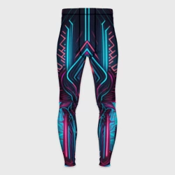 Мужские тайтсы 3D Кибернетический узор дракона