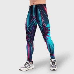 Мужские тайтсы 3D Кибернетический узор дракона - фото 2