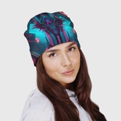 Шапка 3D Кибернетический узор дракона - фото 2