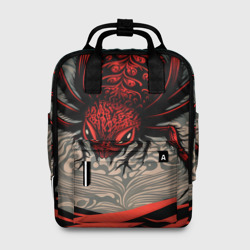 Женский рюкзак 3D Красный паук
