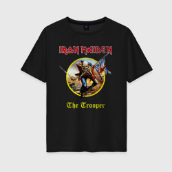 Женская футболка хлопок Oversize The trooper Iron Maiden