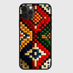 Чехол для iPhone 12 Pro Max Русский узор крестиком
