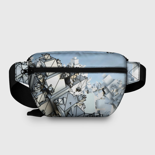 Поясная сумка 3D с принтом Новый мир нейросети, вид сзади #1