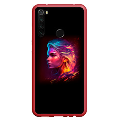 Неоновая девушка II – Чехол для Xiaomi Redmi Note 8T с принтом купить