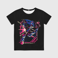 Детская футболка 3D Кибер-Соник с алмазом