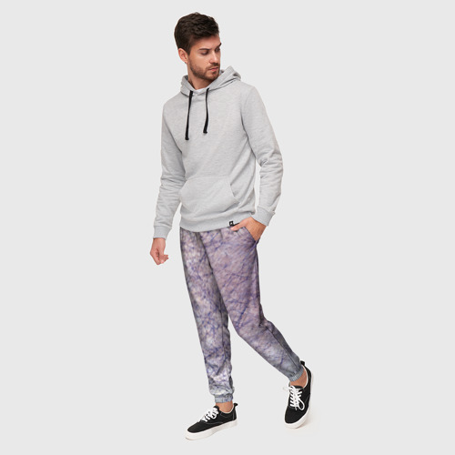 Мужские брюки 3D с принтом Неразбериха в рисунке, фото на моделе #1