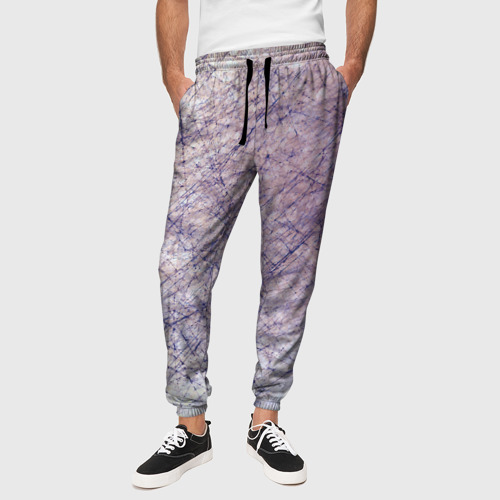 Мужские брюки 3D с принтом Неразбериха в рисунке, вид сбоку #3