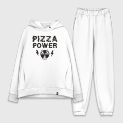 Женский костюм хлопок Oversize Pizza power