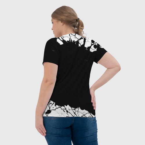 Женская футболка 3D с принтом Гольфист и этим всё сказано, вид сзади #2