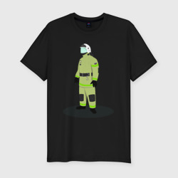 Мужская футболка хлопок Slim Пожарный МЧС России
