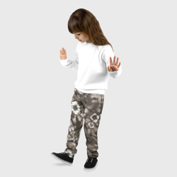 Детские брюки 3D Коричневый тай-дай - фото 2