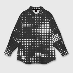 Pixel art - abstraction – Мужская рубашка oversize 3D с принтом купить