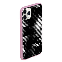 Чехол с принтом Pixel art - abstraction для любого человека, вид спереди №3. Цвет основы: розовый