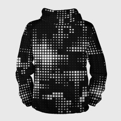 Ветровка с принтом Pixel art - abstraction для мужчины, вид сзади №1. Цвет основы: белый